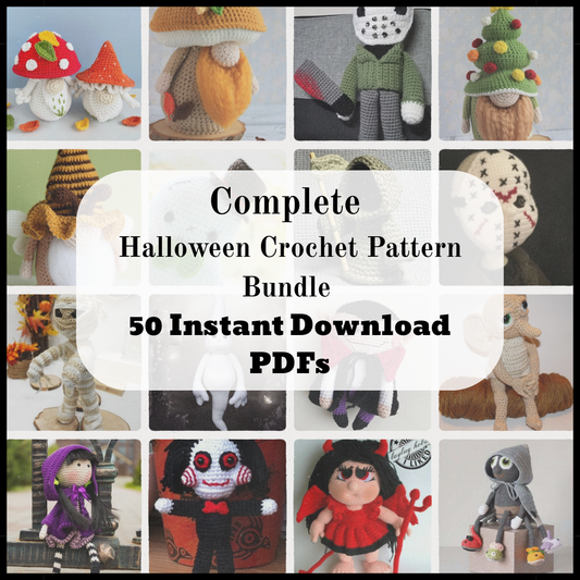Complete Halloween Crochet Pattern Bundle – 50 Instant Download PDFs