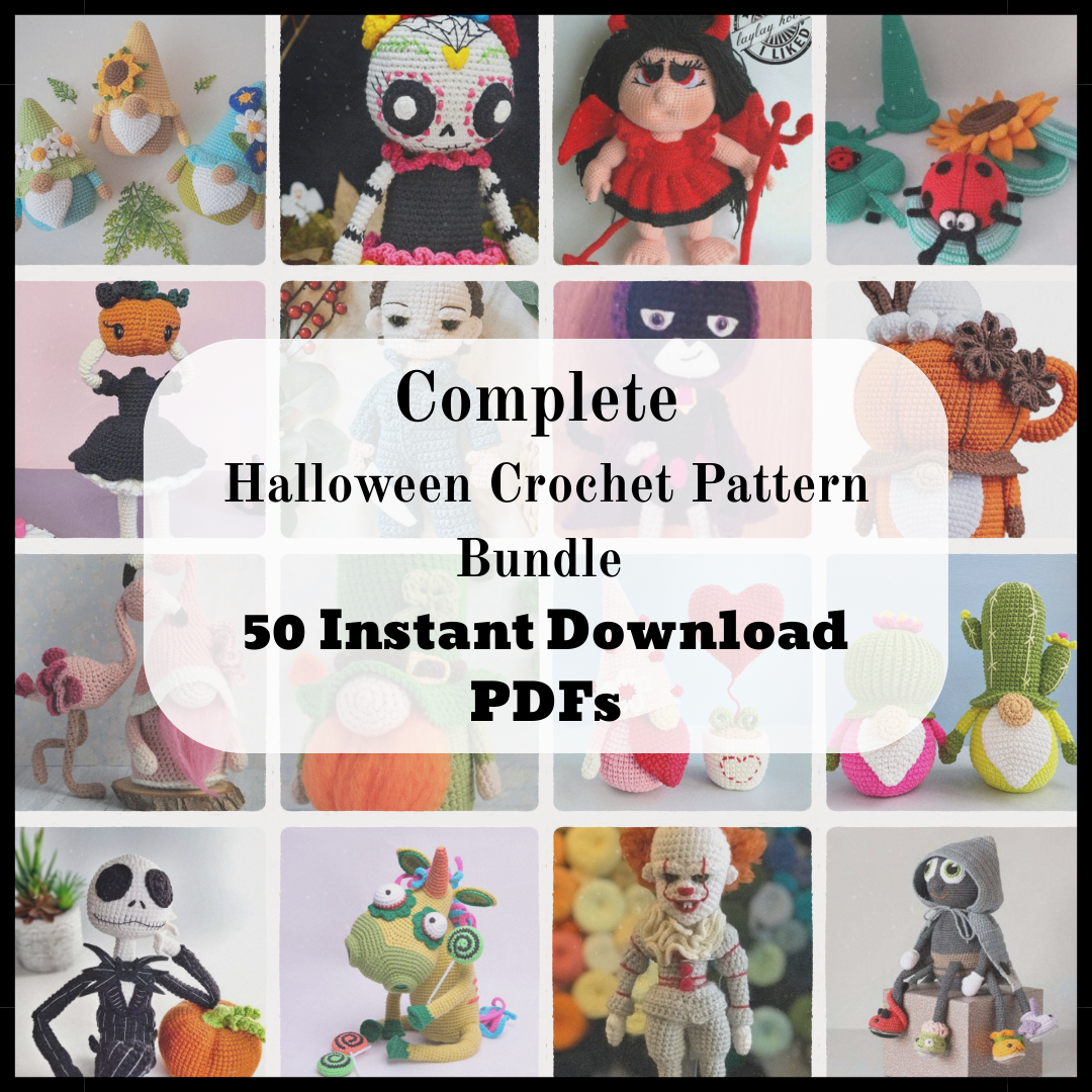 Complete Halloween Crochet Pattern Bundle – 50 Instant Download PDFs