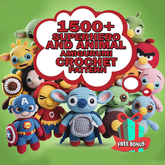 1500+ Crochet Pattern Bundle, Amigurumi Patterns