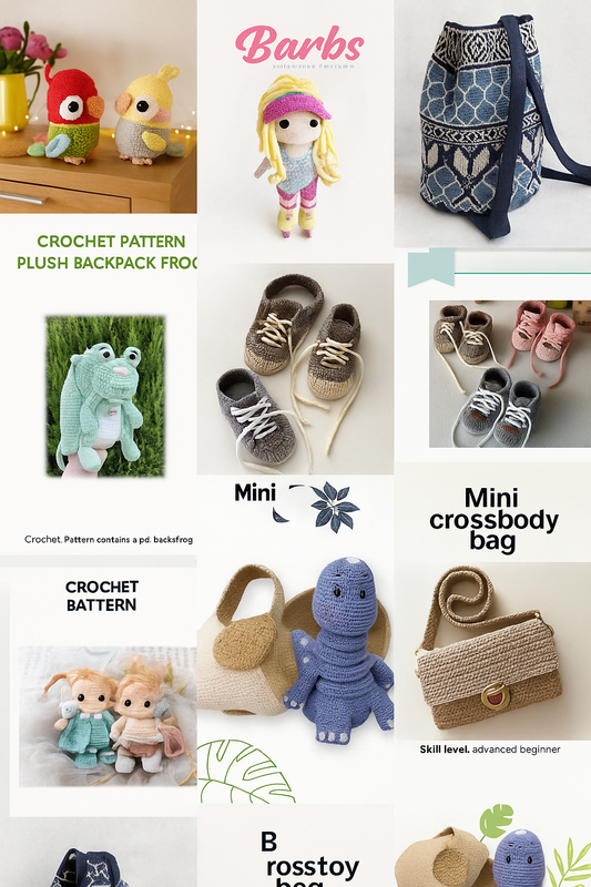 Crochet Patterns Bundle, 5000+ Amigurumi Animals Clothes Bags Hats Plushies Guide
