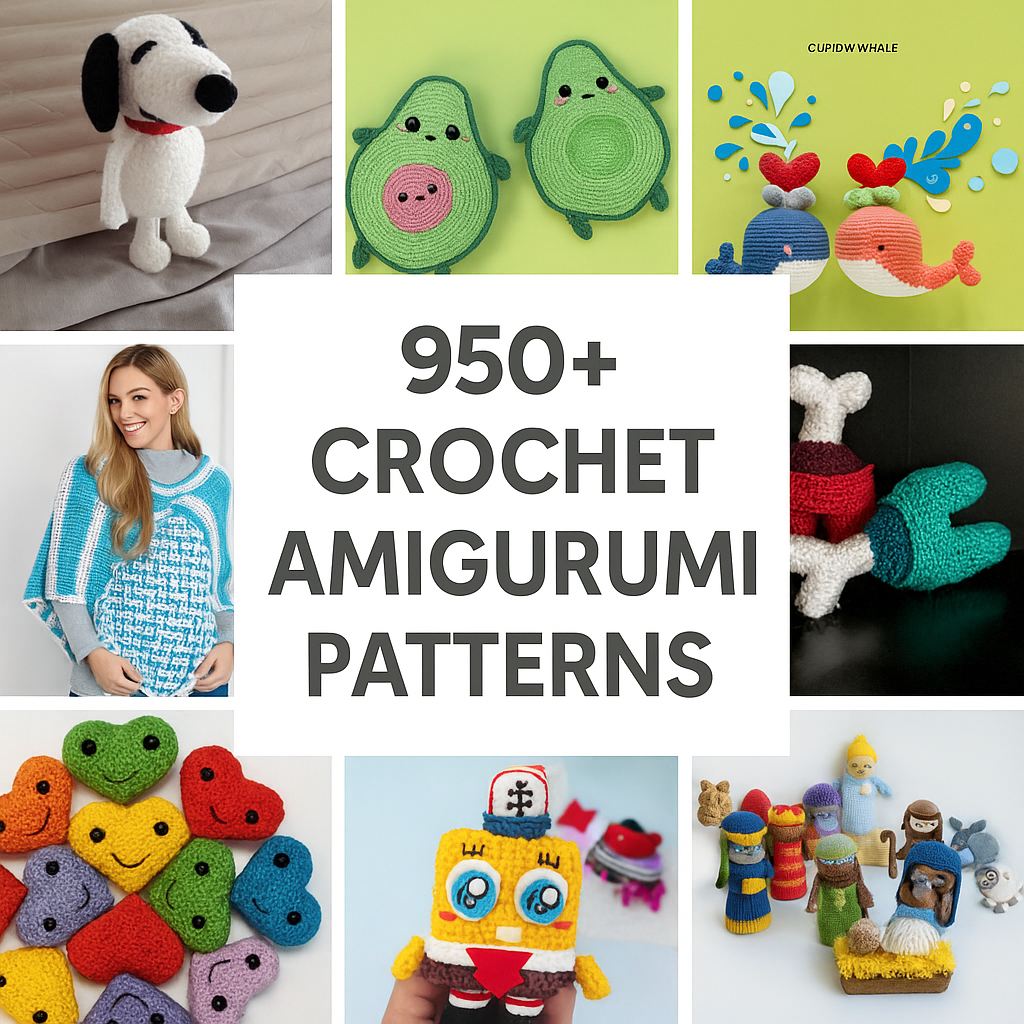950+ Crochet Amigurumi Patterns | Instant Download PDF Bundle